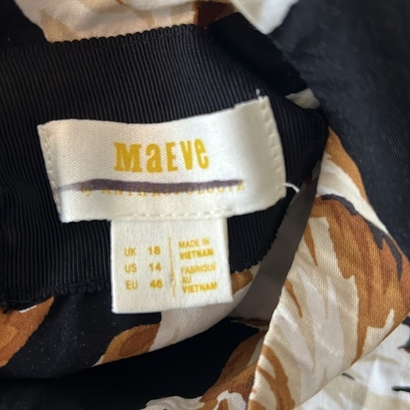 Maeve Anthropologie Mock Neck Stretch Shift Mini Dress Size 14 NWOT - Picture 9 of 9